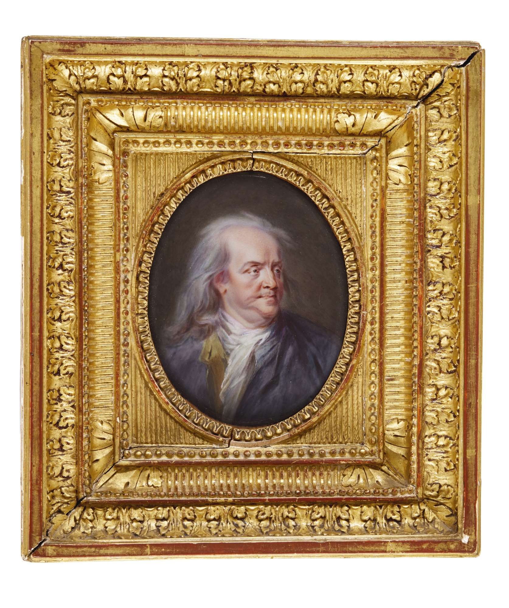 Jean-Baptiste Weyler, PORTRAIT OF BENJAMIN FRANKLIN (1706-1790), CIRCA  1790