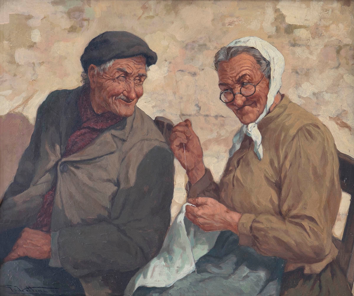 paintings of happy people