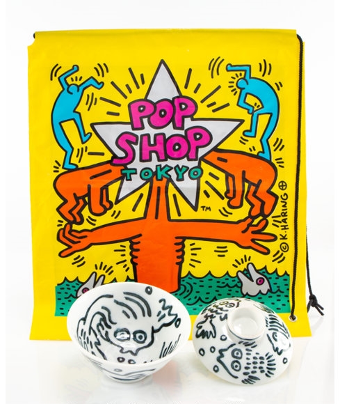 Keith Haring | Untitled (Pop Shop Tokyo, Rice Bowl) (1987) | MutualArt