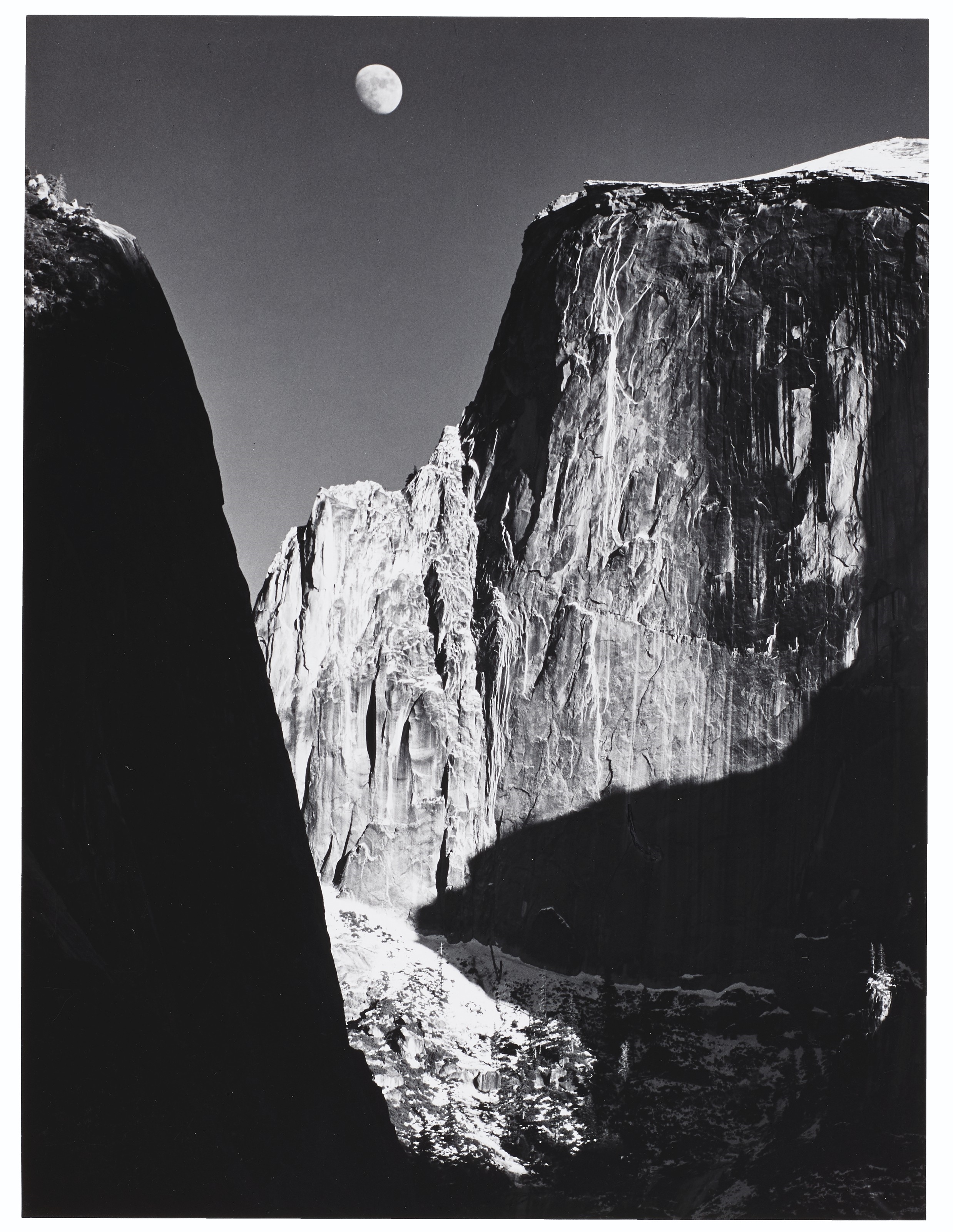 Ansel Adams | Moon and Half Dome, Yosemite National Park