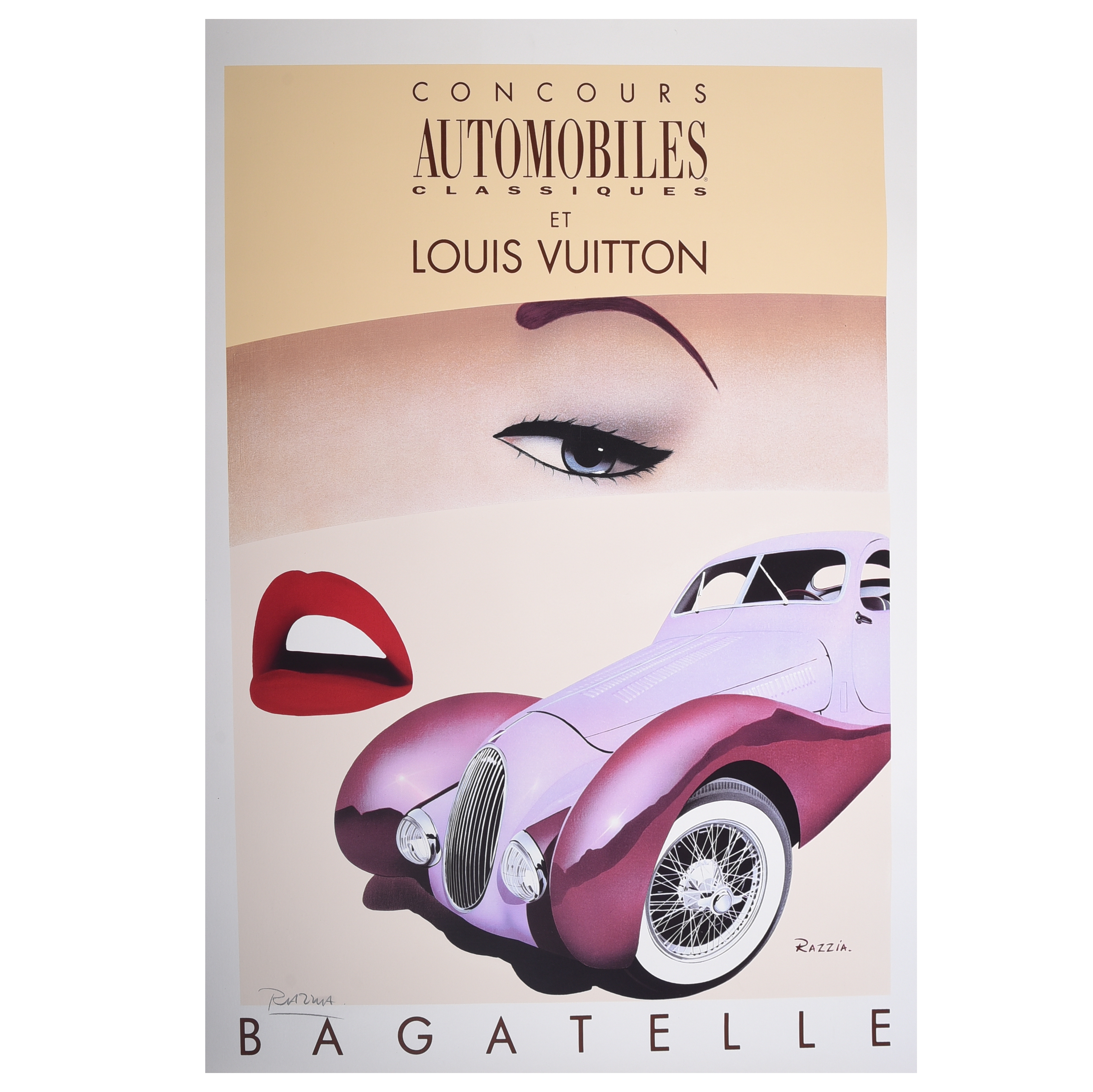 1990 Louis Vuitton Bagatelle 1990 - Razzia Original Vintage Poster