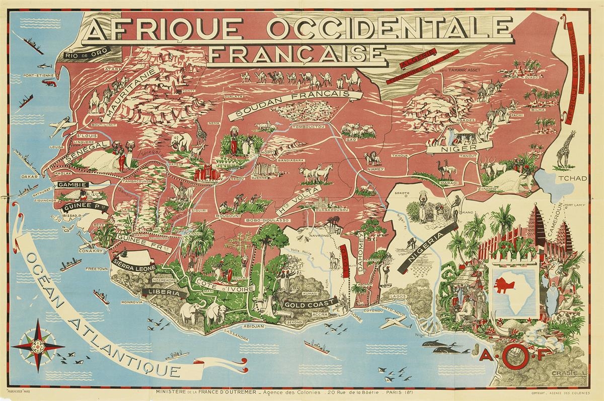 Léo Craste | AFRIQUE OCCIDENTALE FRANÇAISE. . (1951) | MutualArt