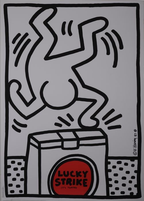 Keith Haring | Lucky Strike (1987) | MutualArt