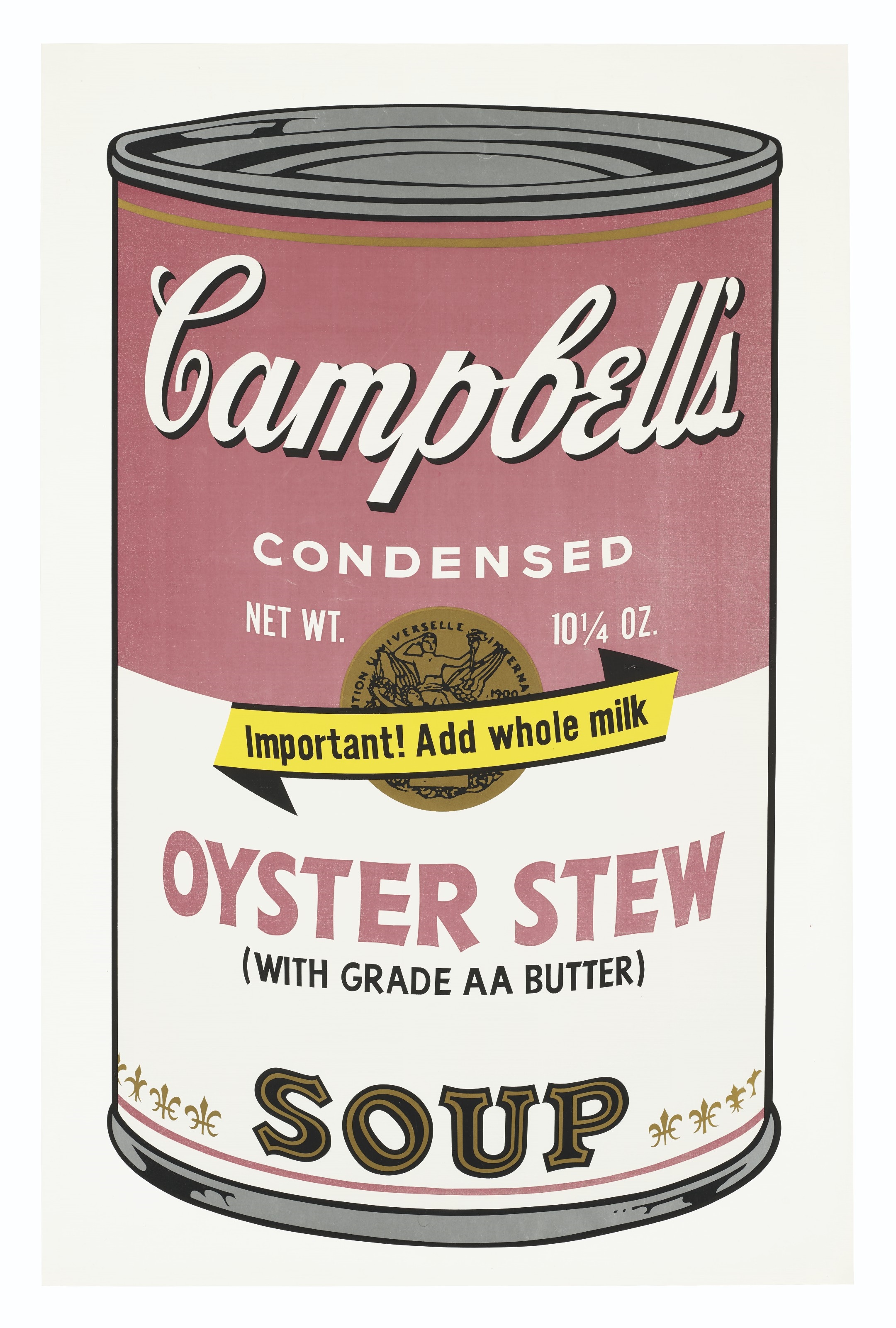 Andy Warhol, Oyster Stew, from Campbell's Soup II (1969)