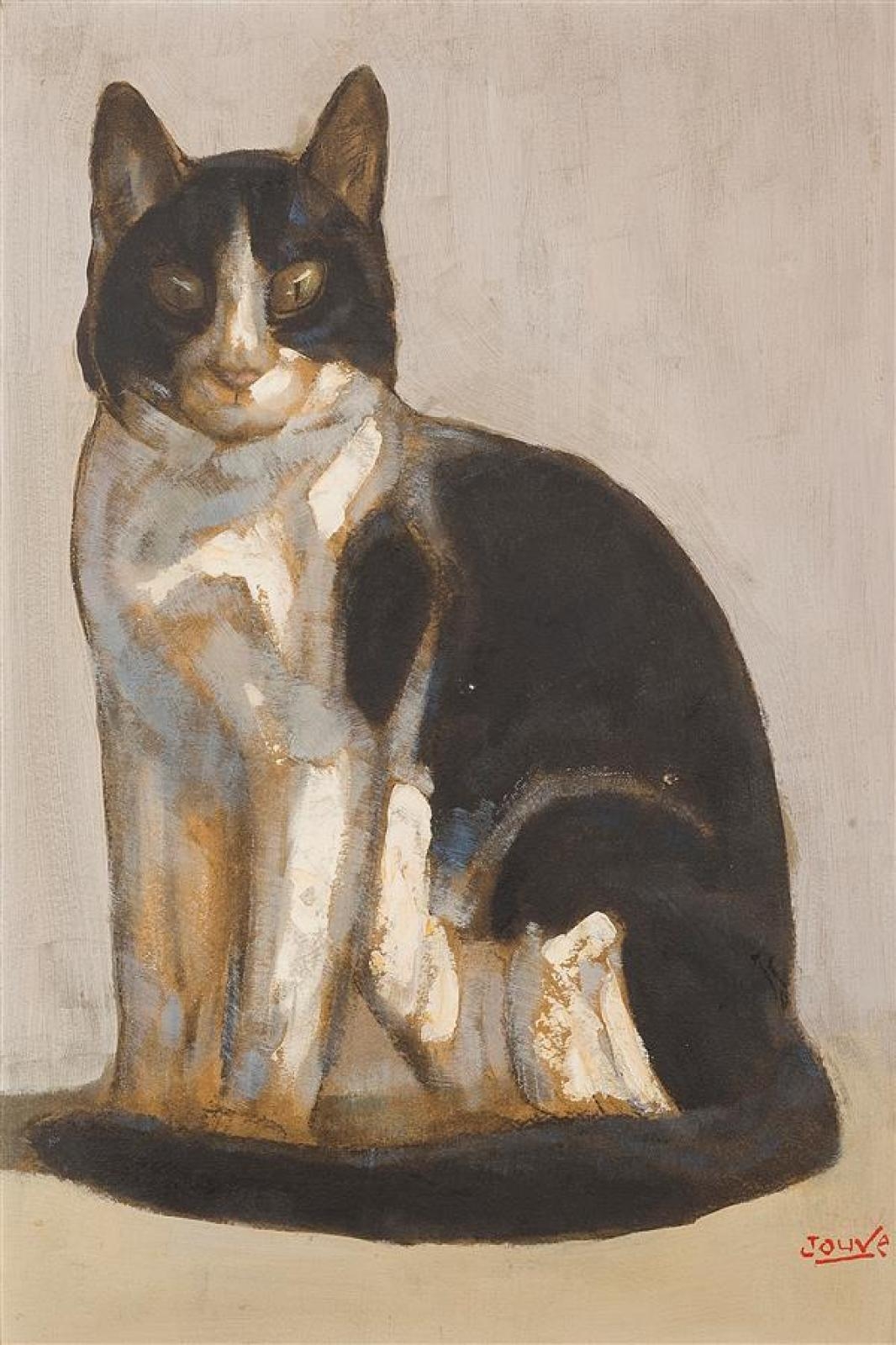 Paul Jouve Chat Assis Mutualart