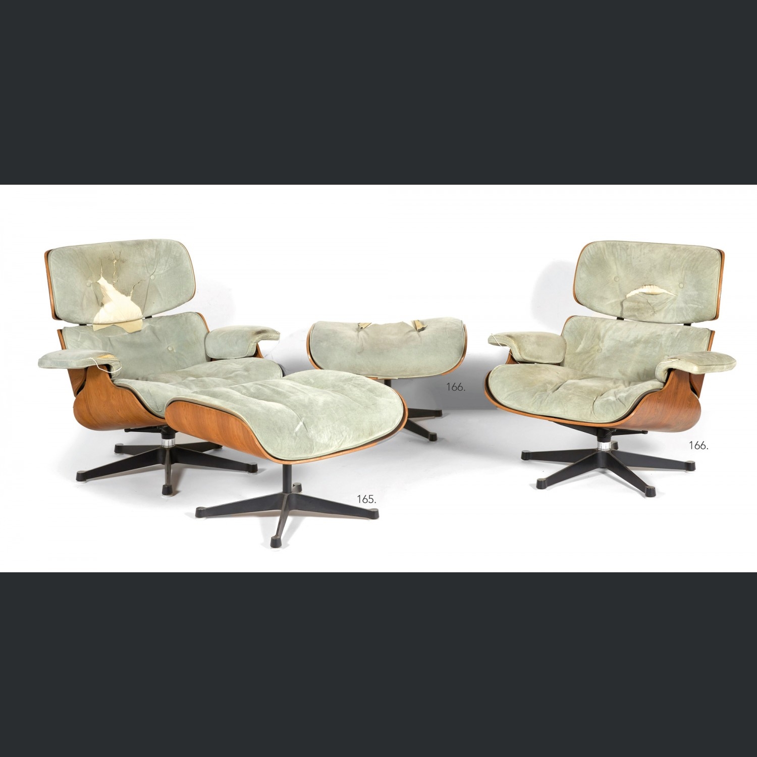 Ray Eames | Fauteuil modèle Lounge et ottoman à structure 1970) | MutualArt