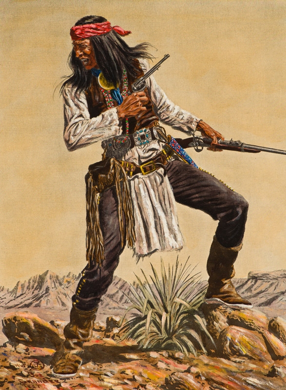 apache warrior art
