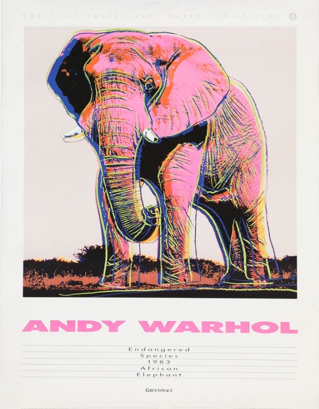 Andy Warhol | “African Elephant”, 1983 (1983) | MutualArt