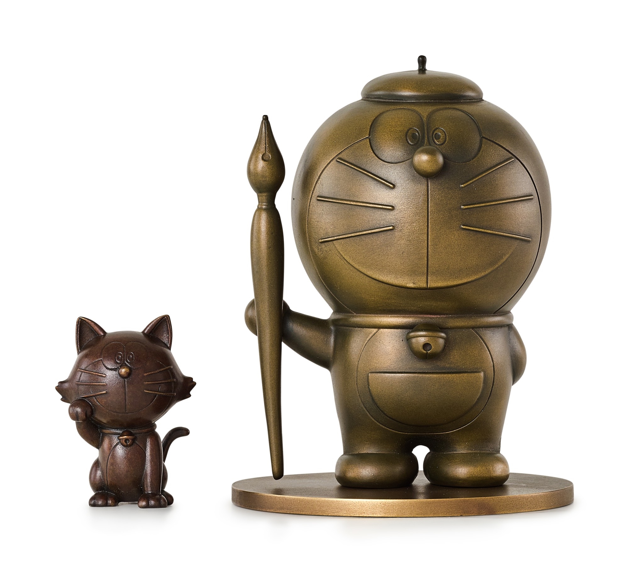 ドラえもん GANSO DORAEMON Bronze Sculpture 新品 ドラえもん GANSO DORAEMON Bronze Sculpture
