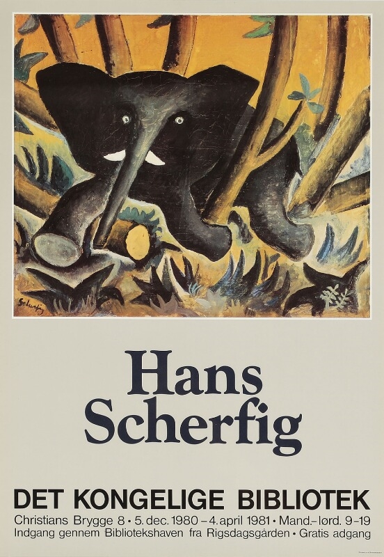 Hans Christian Scherfig | Exhibition poster from Det Kongelige - 1981) | MutualArt