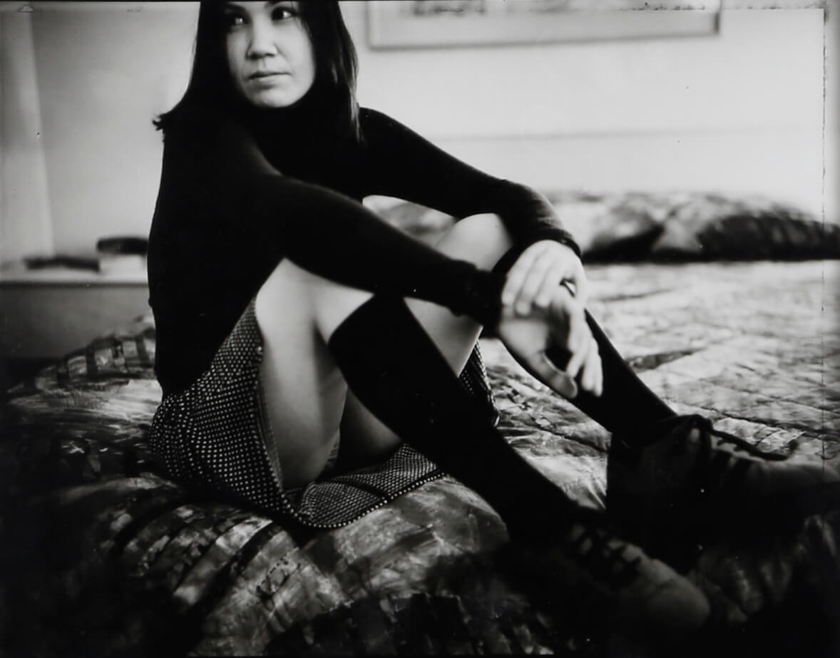 Ed Templeton | Deanna sitting on bed in Catalina | MutualArt
