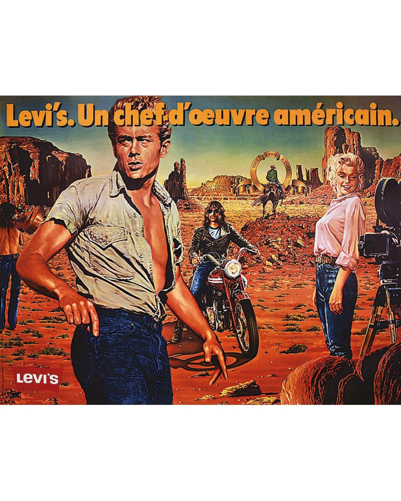 Also manly bride Pierre Peyrolle | Levi'S Chef D'Œuvre Américain ( James Dean Marilyn Monroe  ) (Circa 1980) | MutualArt
