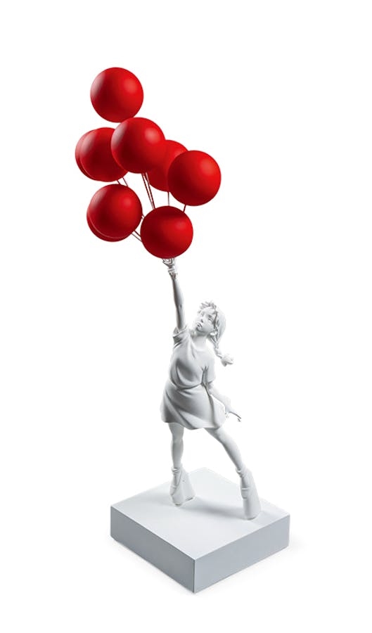 Banksy | Flying Balloons Girl (Red Balloons Ver.) (2019) | MutualArt