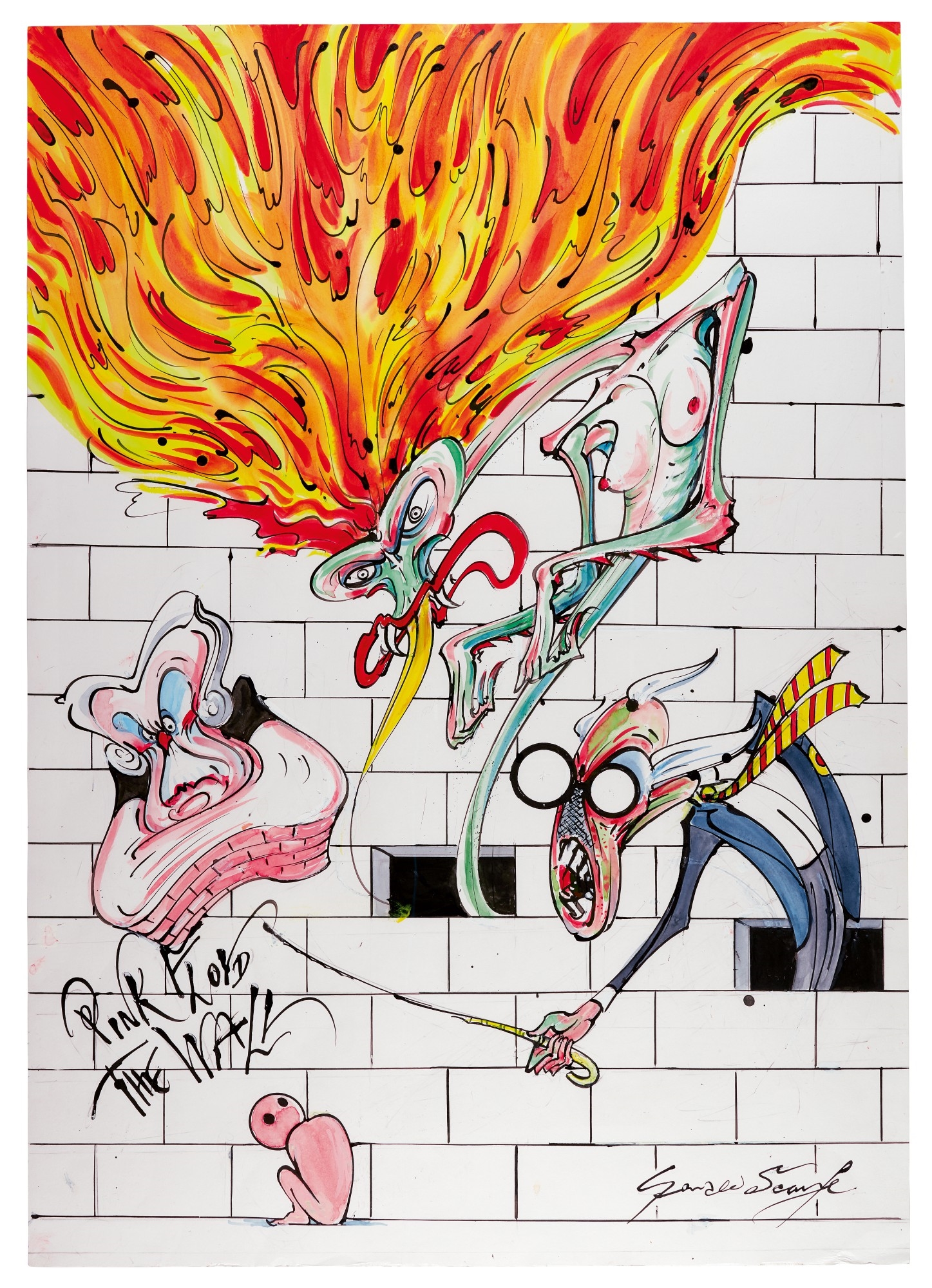 Dont be another brick in the wall  Pink floyd artwork, Pink floyd art, Pink  floyd wall