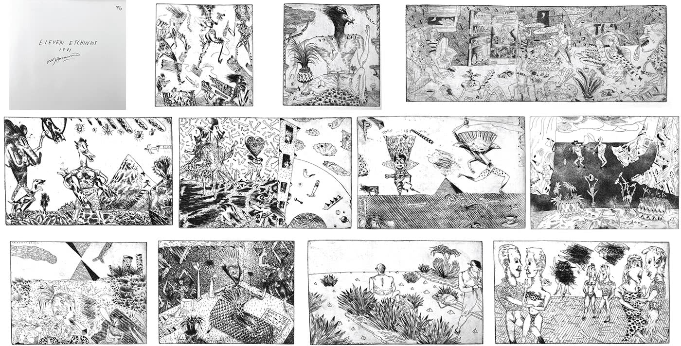 Bill Hammond | Eleven Etchings (1981 