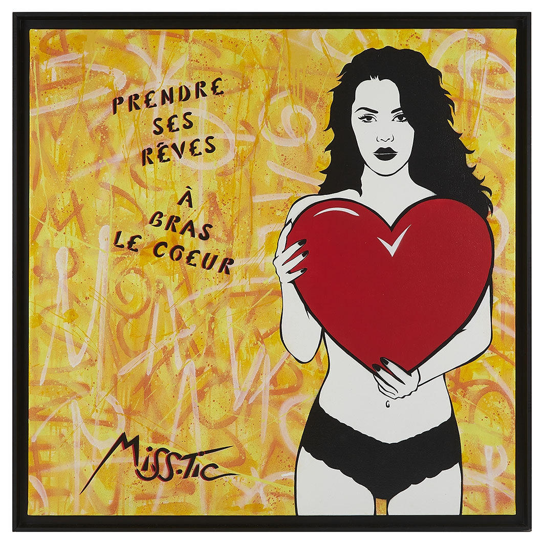 ▷ Le coeur n'a pas de sexe by Miss.Tic, 2018 | Print | Artsper