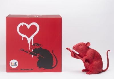 Medicom Toy | Love Rat (Red ver): BRANDALISM (Banksy) × MEDICOM