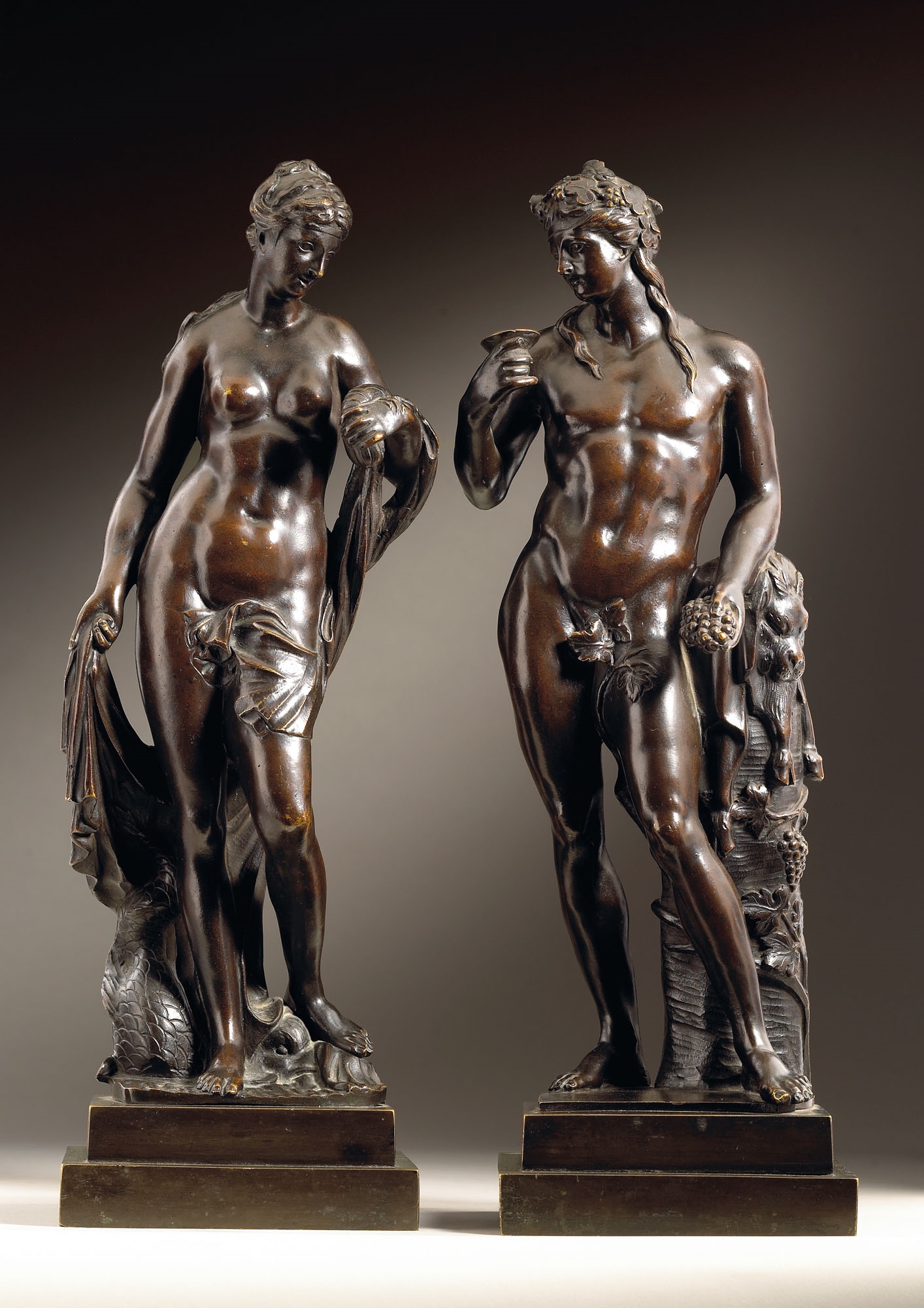 Skulptur aus Bronze NEU&OVP*15 "Merkur"von Michel Anguier 