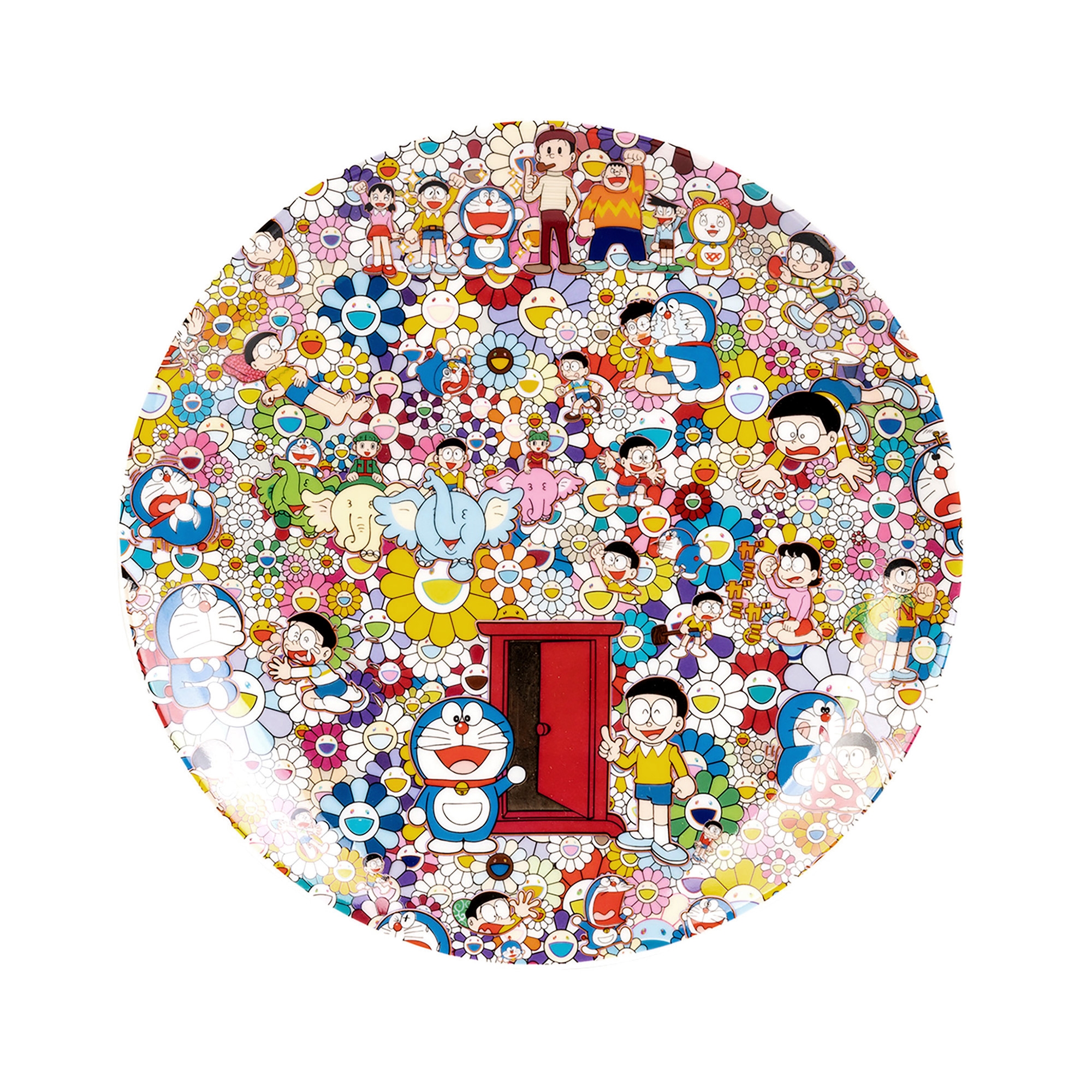Doraemon x Takashi Murakami Plate Flower Doraemon Exhibitition Limited New Japan 