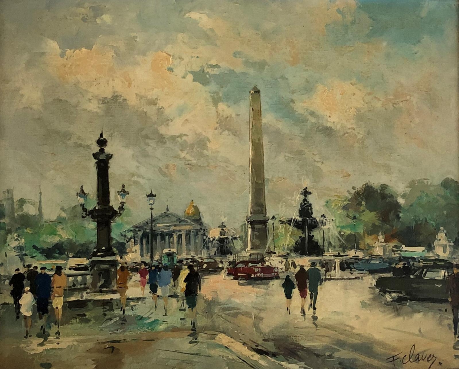 Francois Claver | Place de la Concorde animée à Paris | MutualArt
