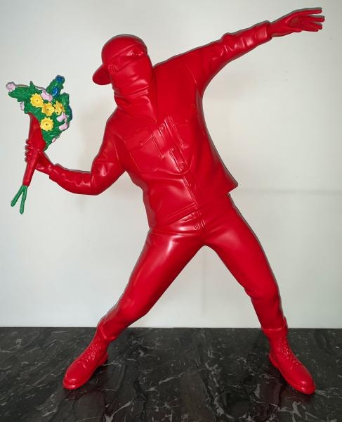 BANKSY FLOWER BOMBER RED ver 【公式通販】