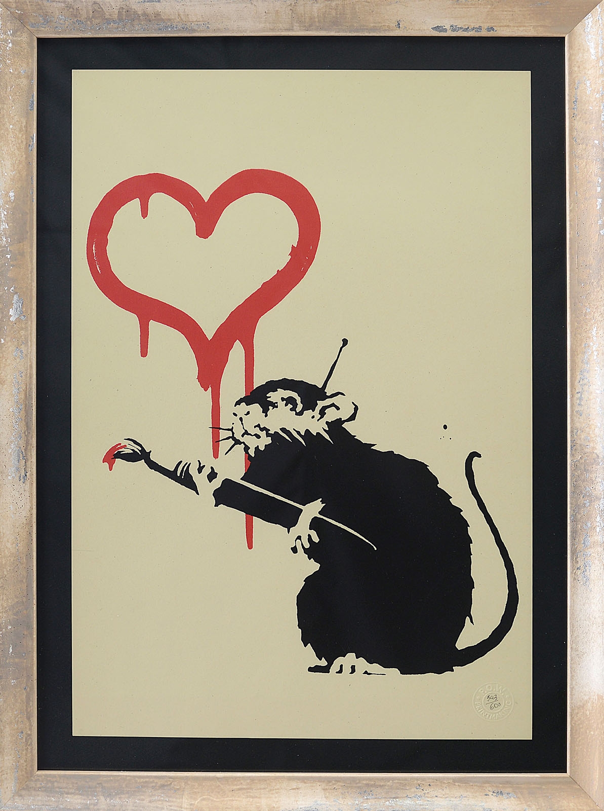Banksy | Love Rat (2004) | MutualArt