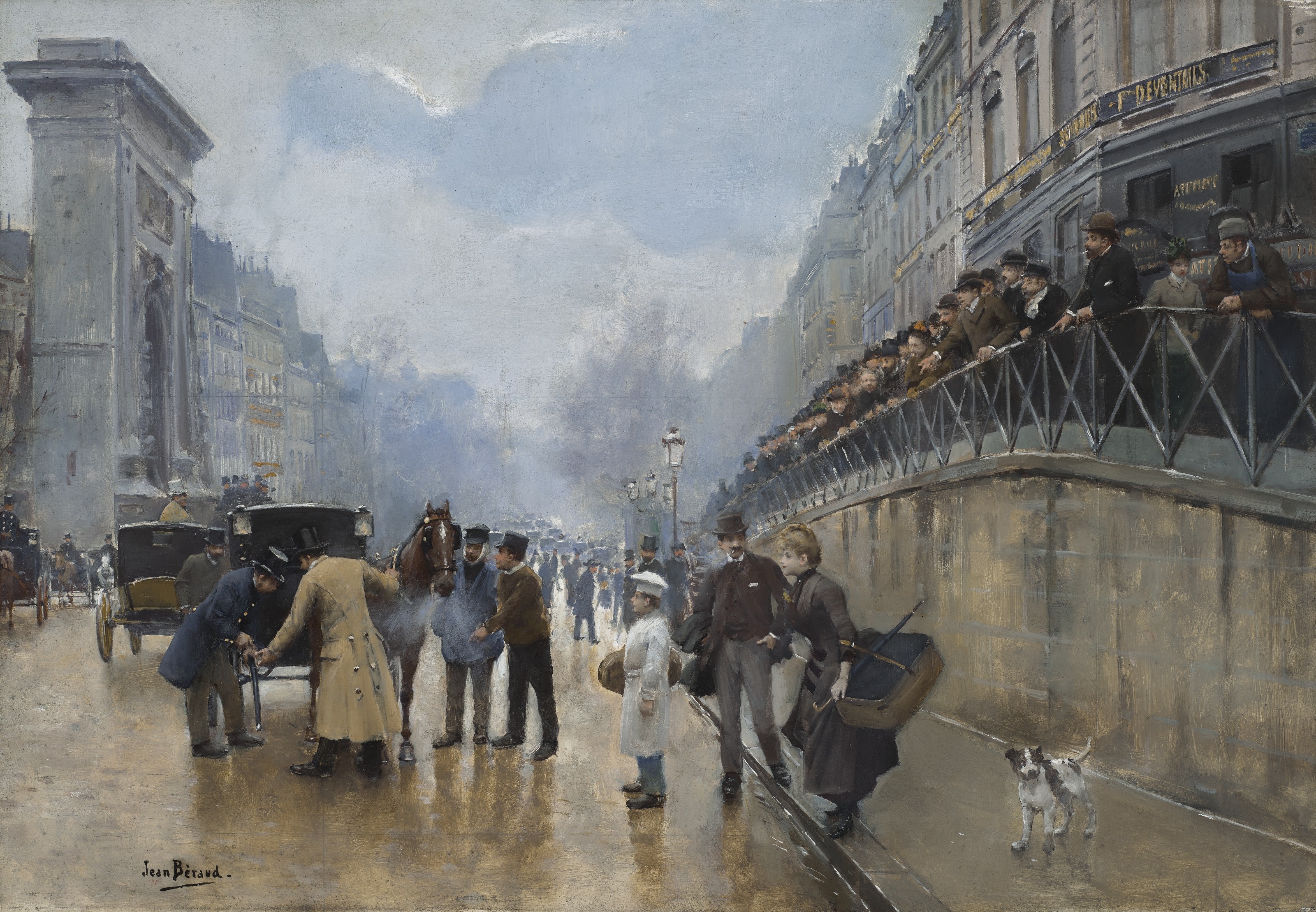 Jean Beraud、Le boulevard Saint-Denis a Le Boulevard Saint-denis A Paris by Jean Beraud