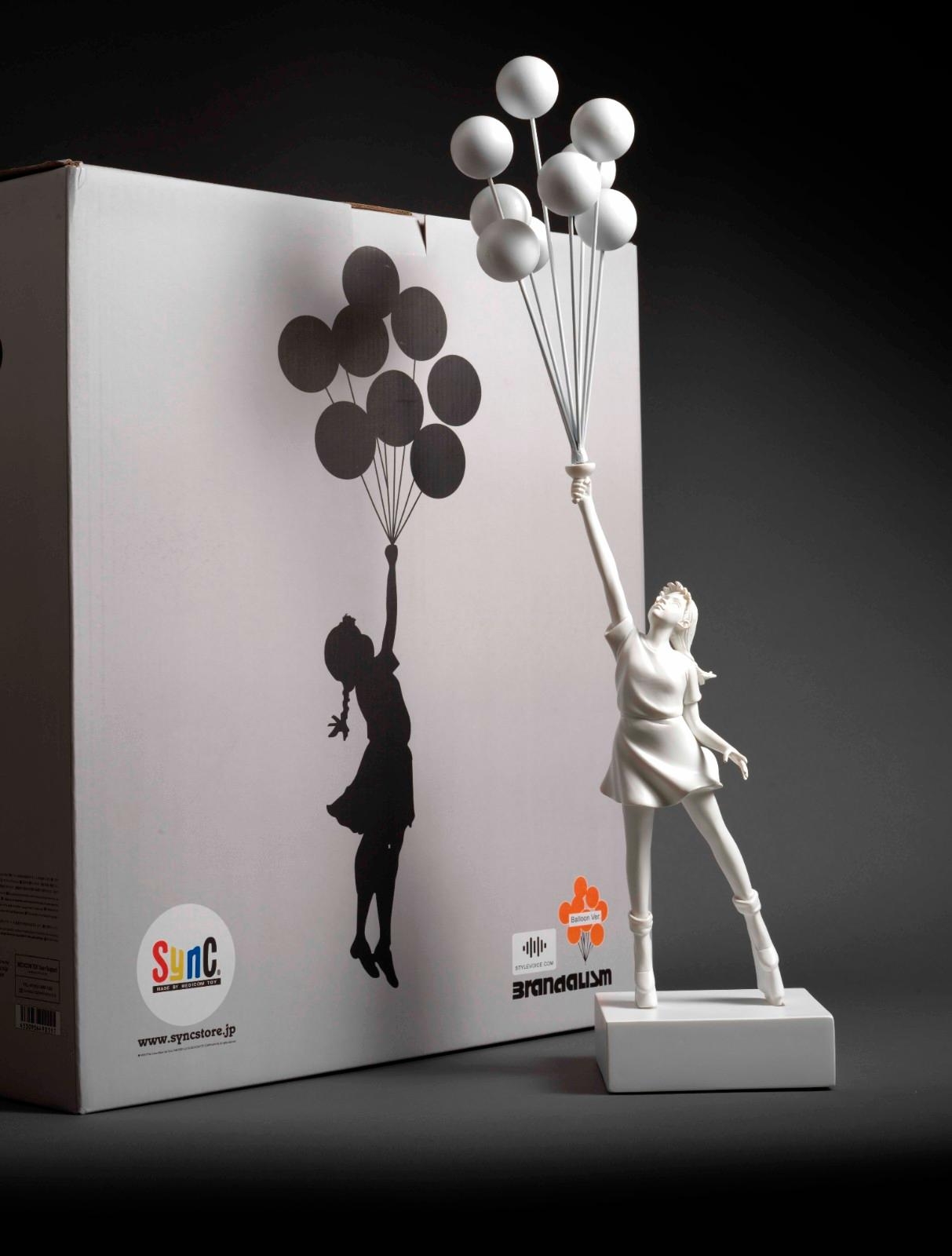 Banksy | Flying Balloon Girl Toy - White | MutualArt