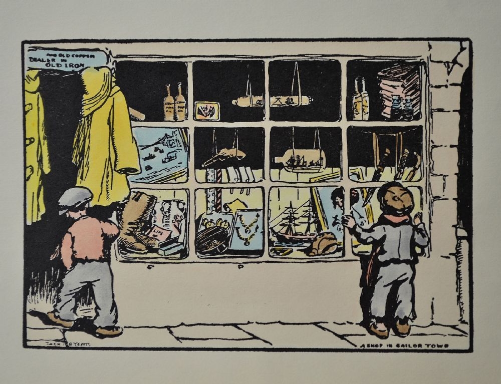 Jack B. Yeats, A SHOP IN SAILOR TOWN