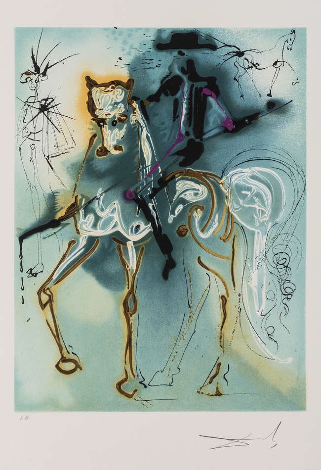 Salvador Dalí | Les chevaux daliniens (M & L 1258-1282) (1980