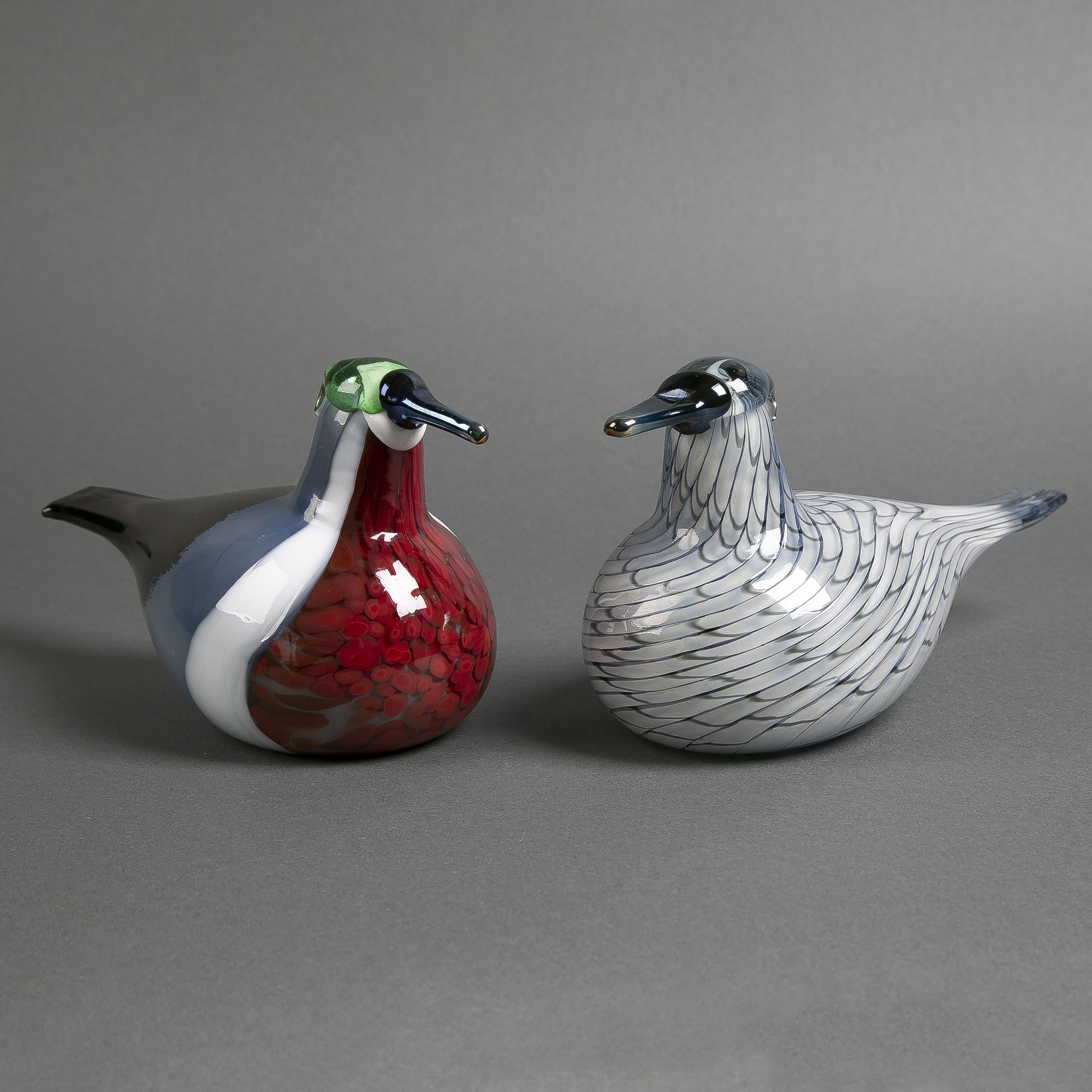Iittala | Pair of Iittala Coloured Glass Birds | MutualArt