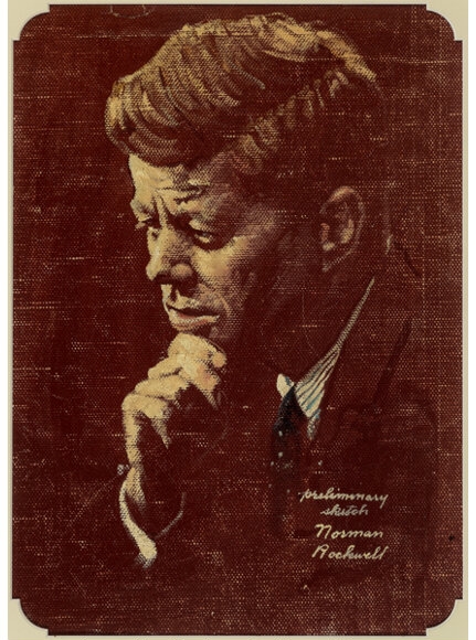 Kennedy Art Print Norman Rockwell A Time For Greatness 22x30 President John F 