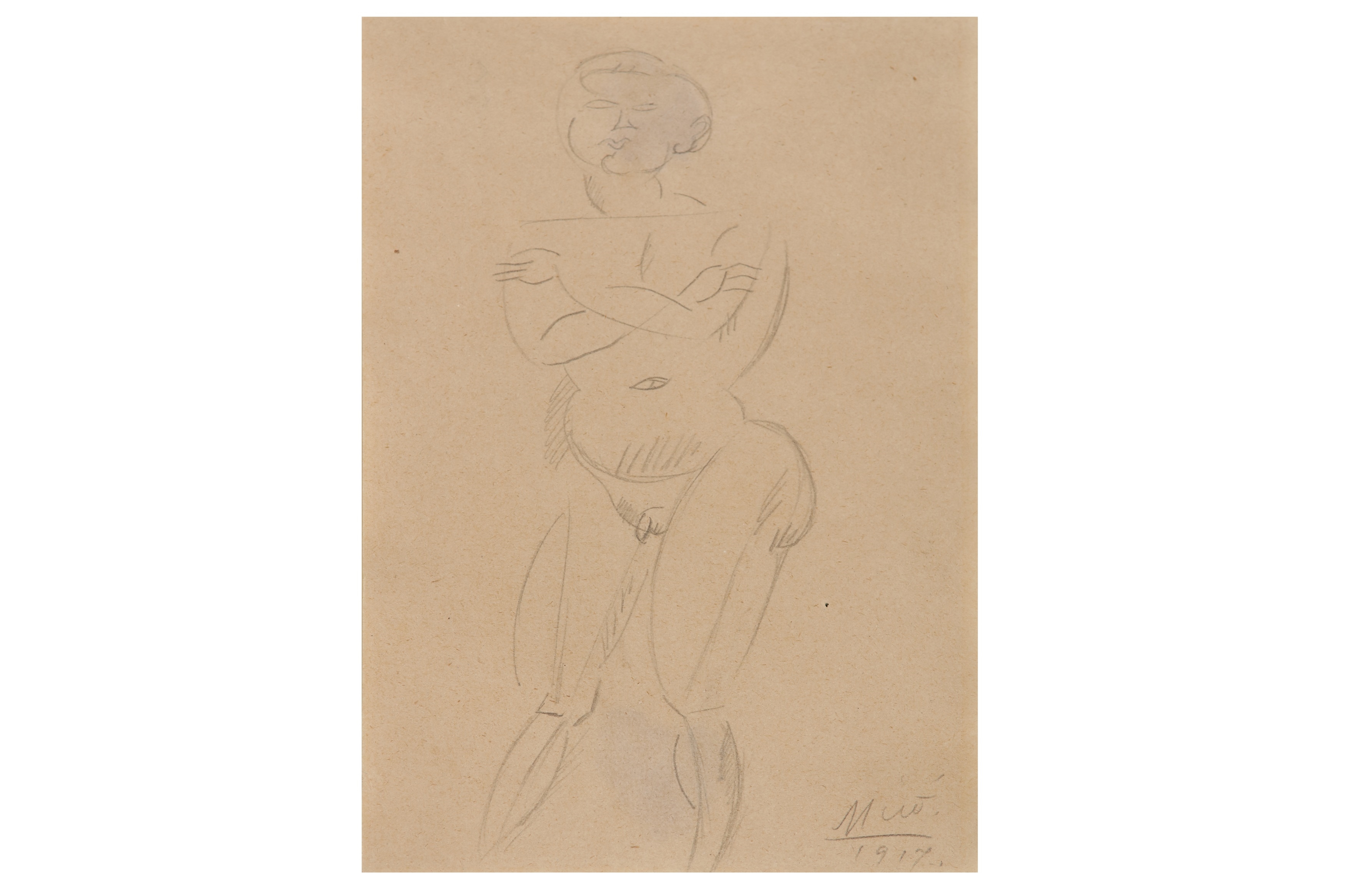 Joan Miro、LE GRAND NU DEBOUT、画集画、新品額装付、fan-