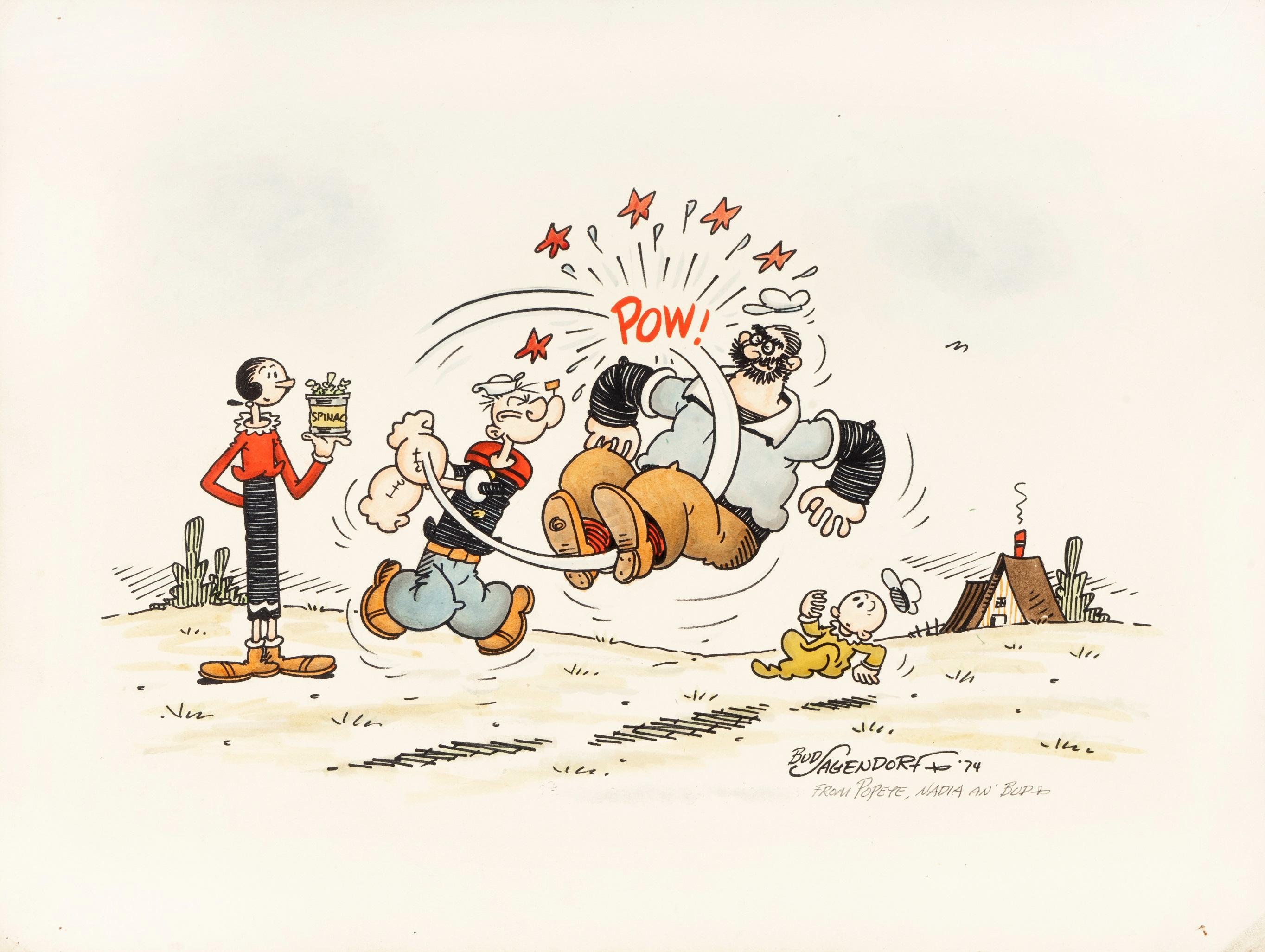 Bud Sagendorf | “Popeye family portrait” | MutualArt