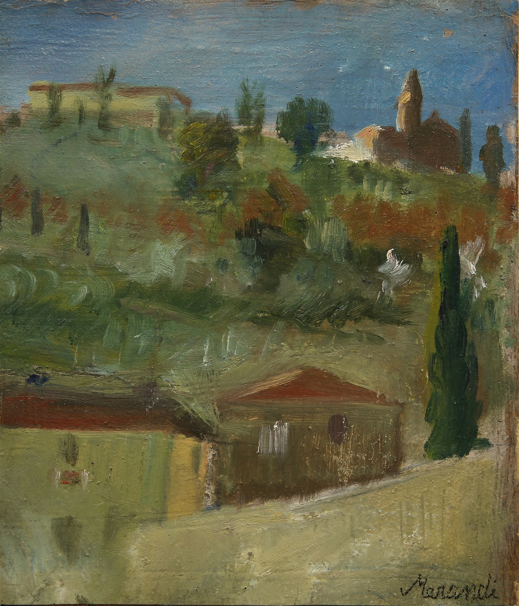 Giorgio Morandi | Landscape Paesaggio (ca. 1920s) | MutualArt