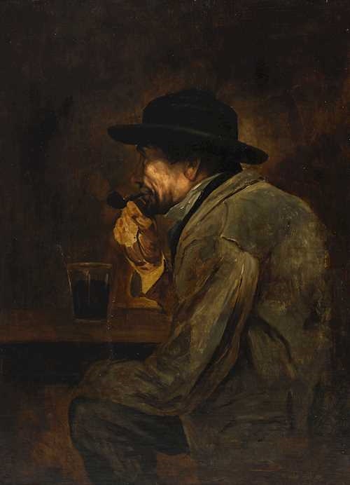 Gustave Courbet | A man smoking