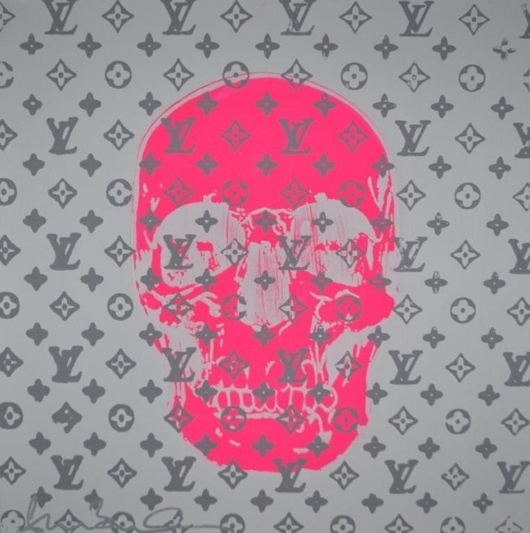 Candy Skull on Louis Vuitton artwork By YEAR ZERO LONDON