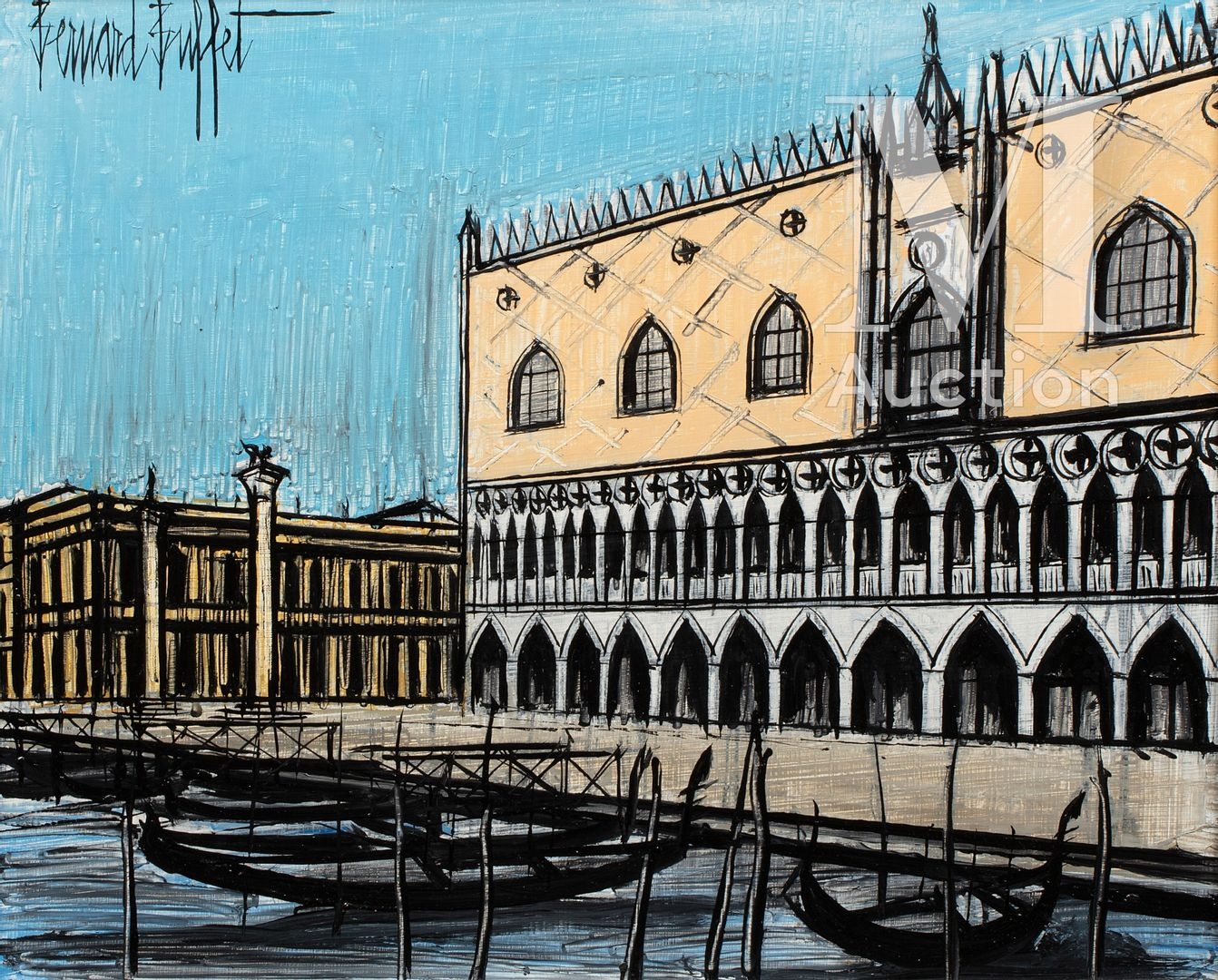 ベルナール・ビュッフェ「VENISE-Le palais des Doges」 ベルナール・ビュッフェ「VENISE-Le palais des Doges」 - メルカリ