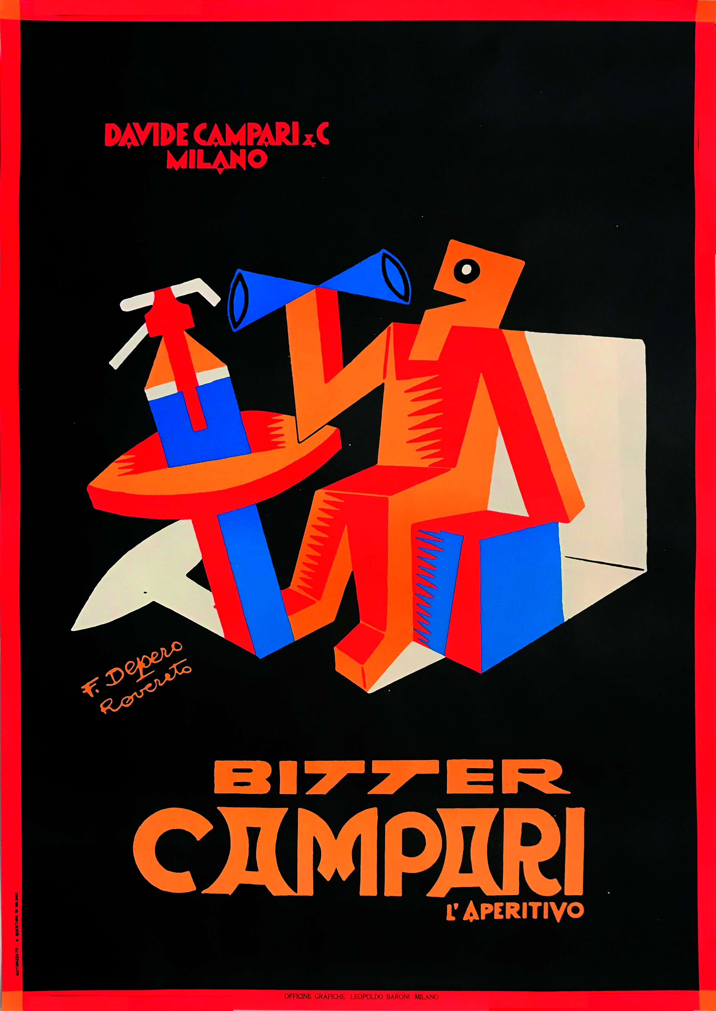 tilbagemeldinger Regan slette Fortunato Depero | BITTER CAMPARI L APERITIVO (1928) | MutualArt