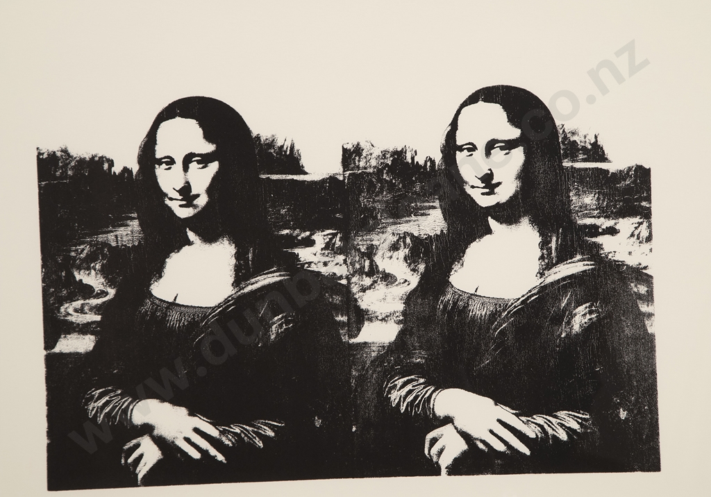 Sunday B モナリザ Black on Vellum/ポスター