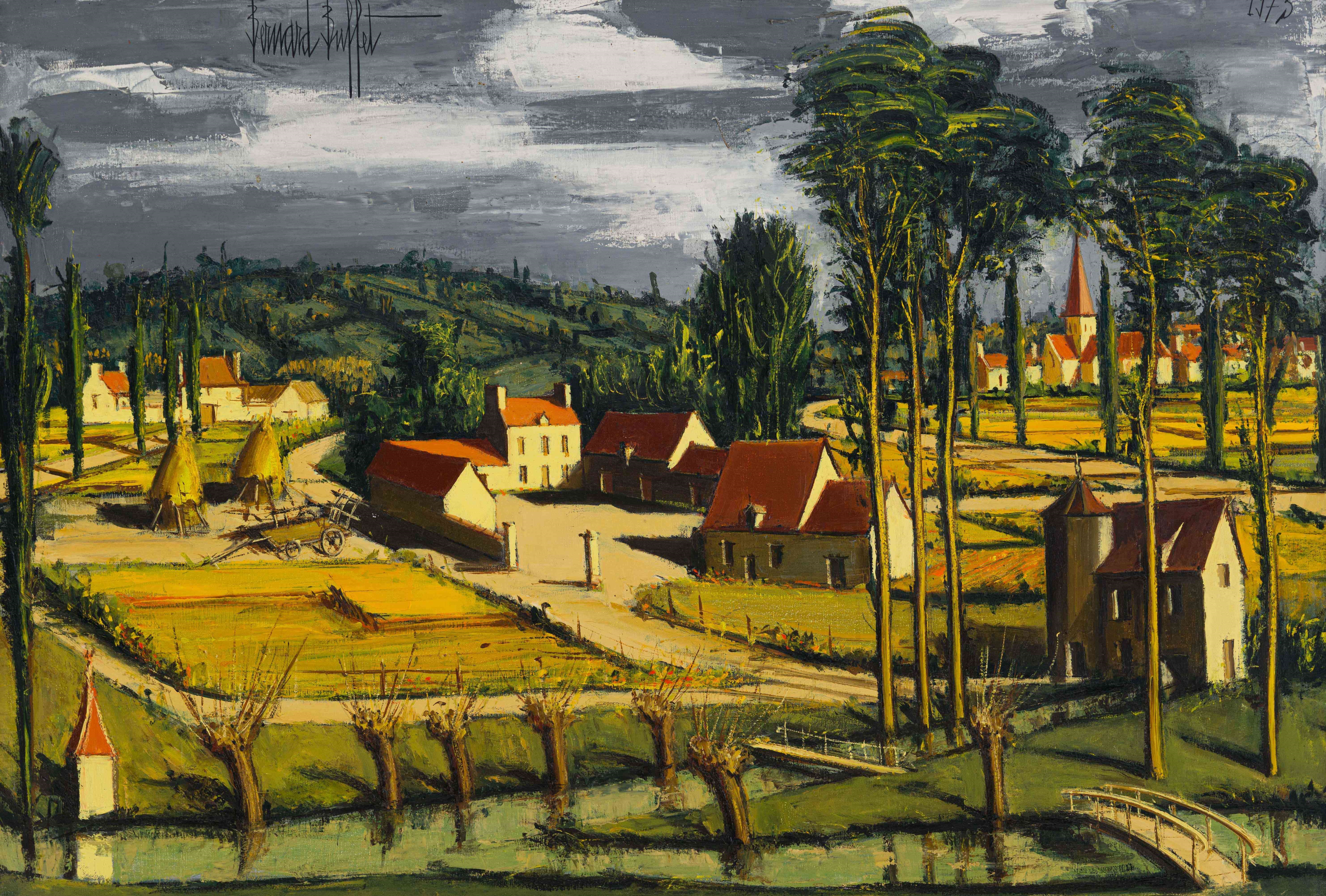 Bernard Buffet | Environs de la Rochepot (1973) | MutualArt