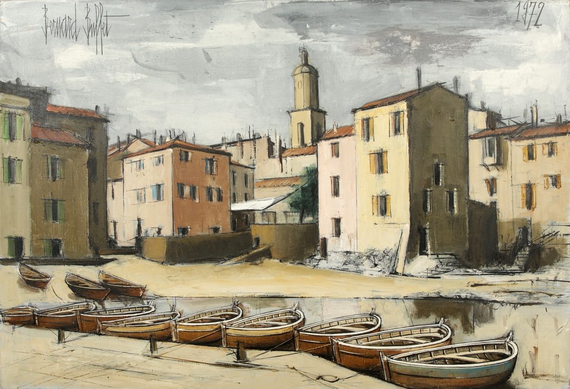 Bernard Buffet | Saint-Tropez, la Ponche (1972) | MutualArt