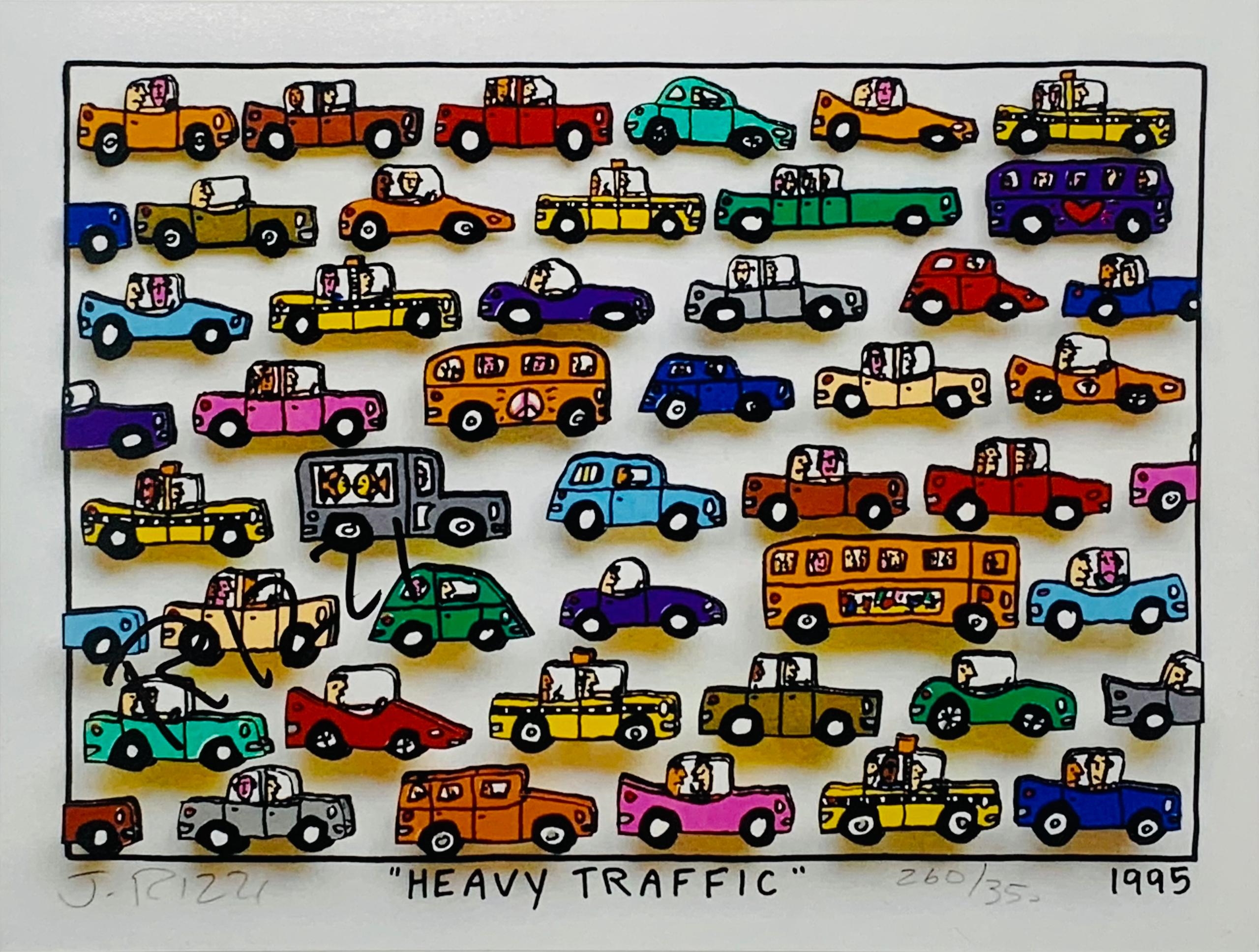 RIZZI　ジェームス•リジィ　HEAVY TRAFFIC 1995 James Rizzi - Heavy Traffic sold! View the auction result