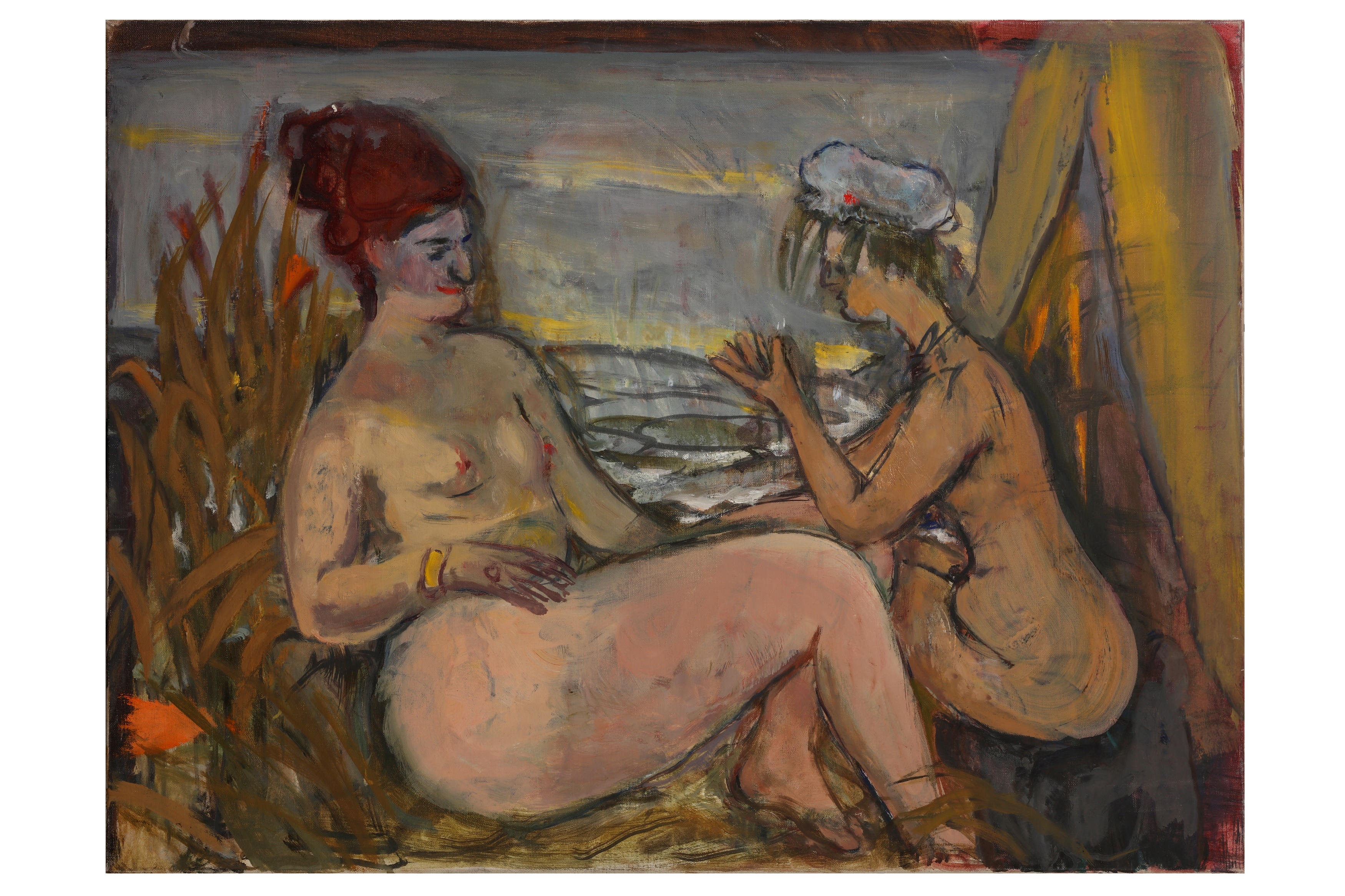 Marie-Louise von Motesiczky | Two nude women and tent | MutualArt