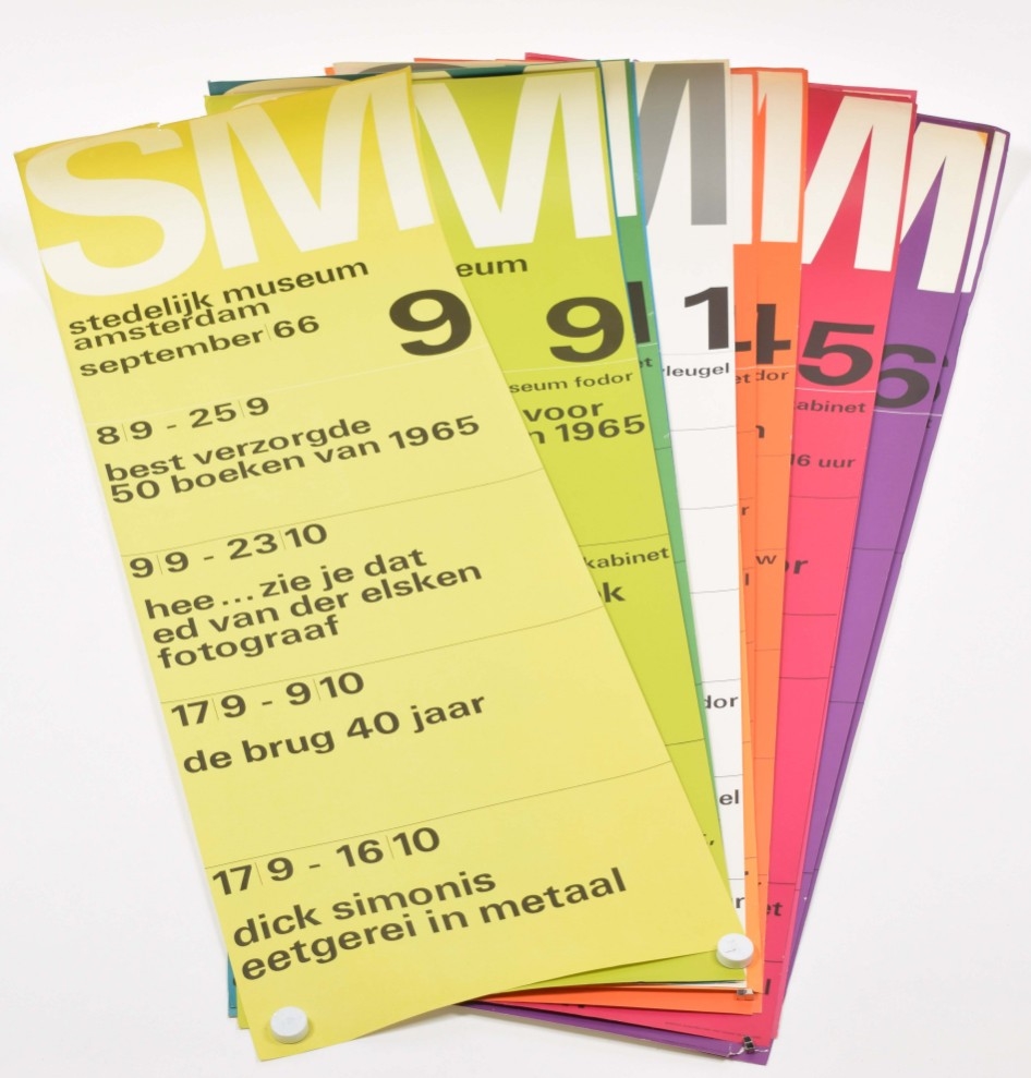 Wim Crouwel | 16 agenda posters of the Stedelijk Museum (1960s