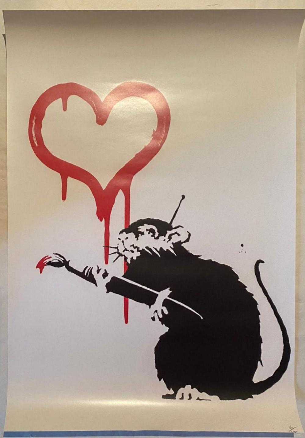 Banksy | Love Rat | MutualArt