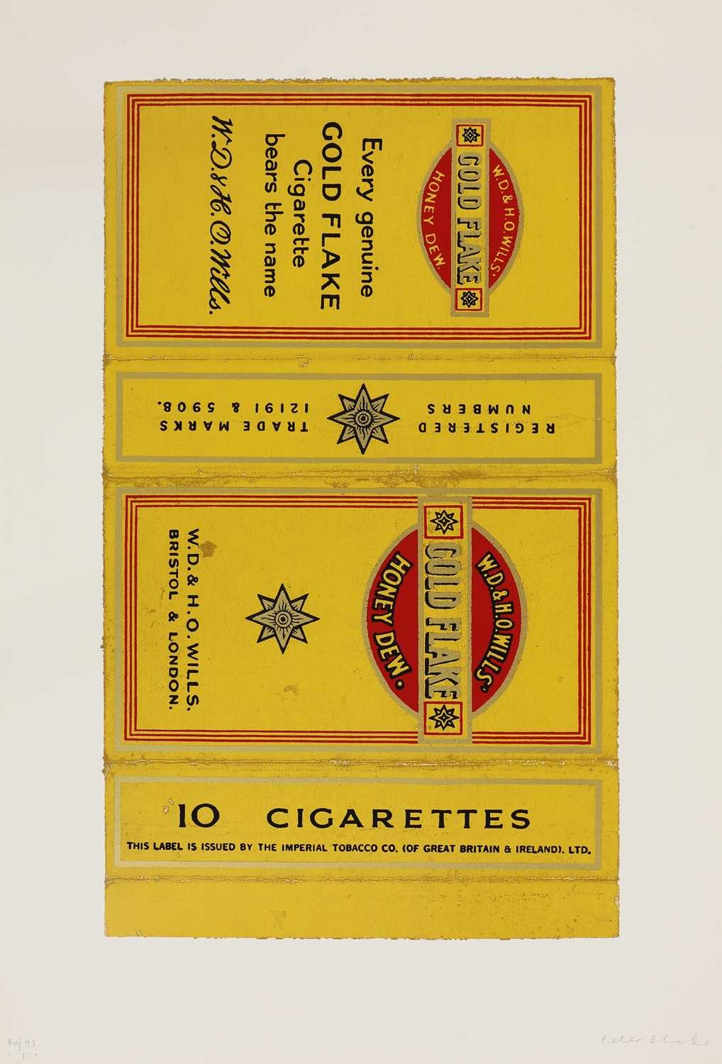 peter blake cigarette Peter Blake | Fag Packets (Gold Flake) (2006)