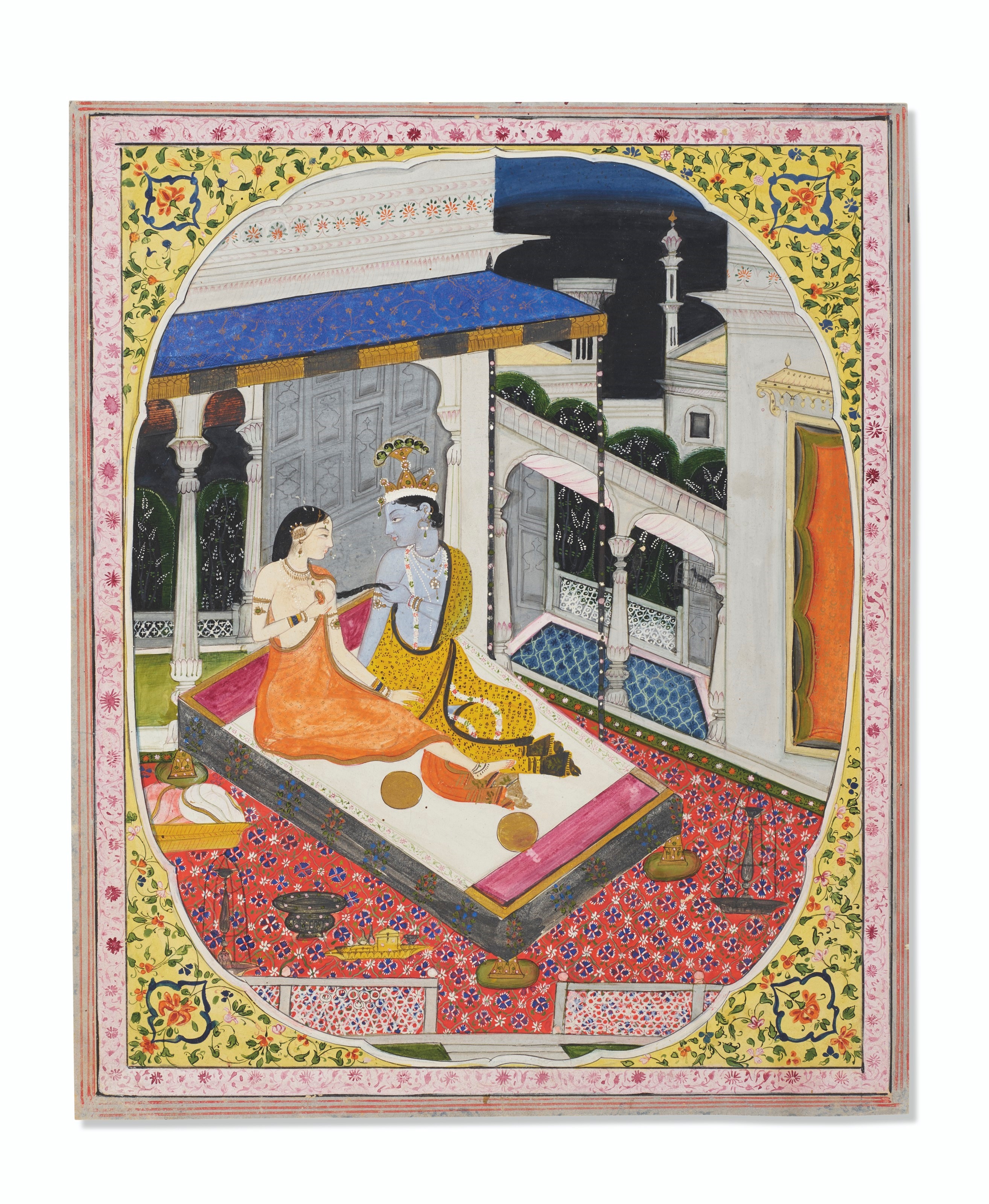 Indian School, 19th Century | AN ILLUSTRATION FROM A BARAMASA