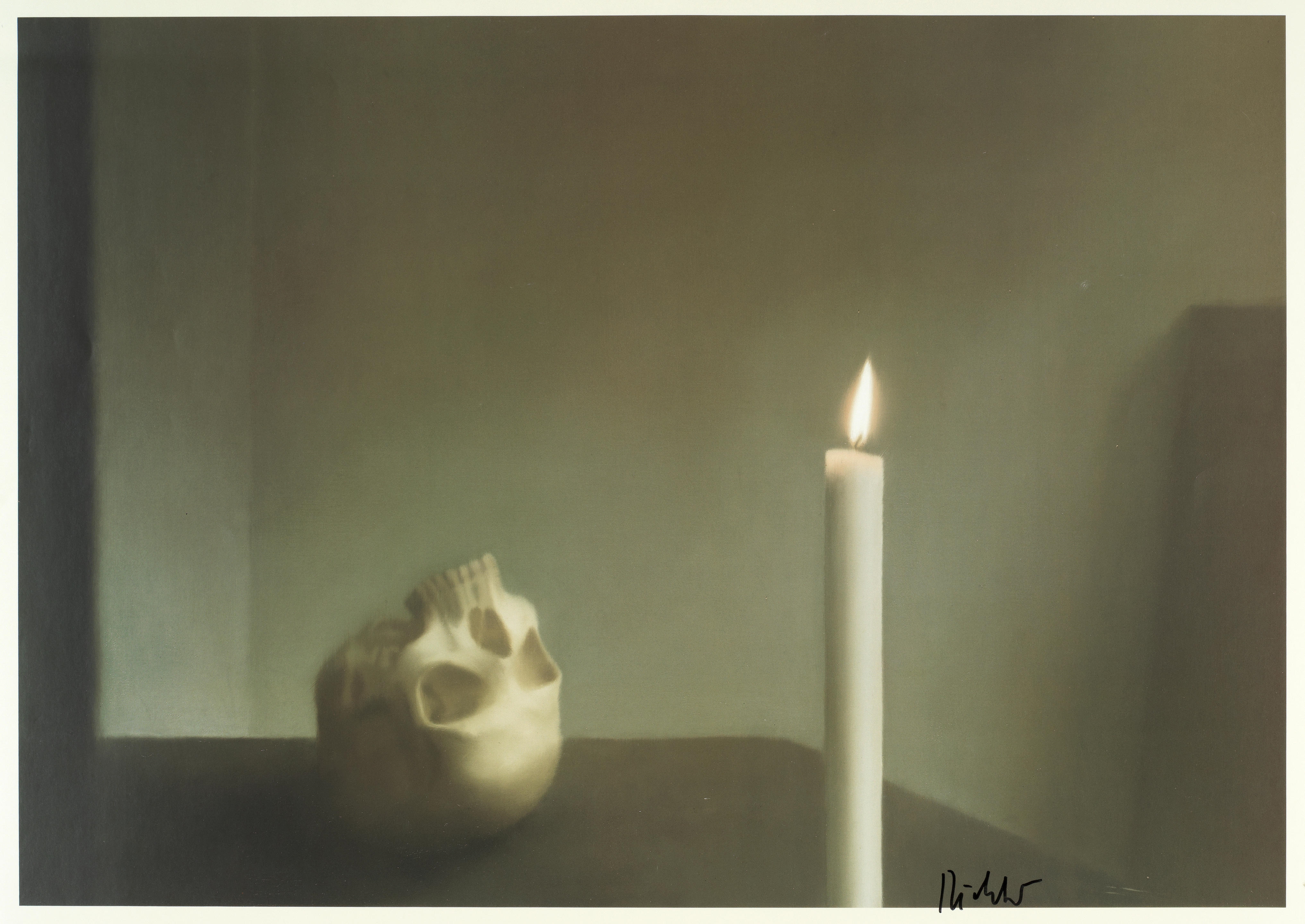 Gerhard Richter | Skull with Candle (1995) | MutualArt