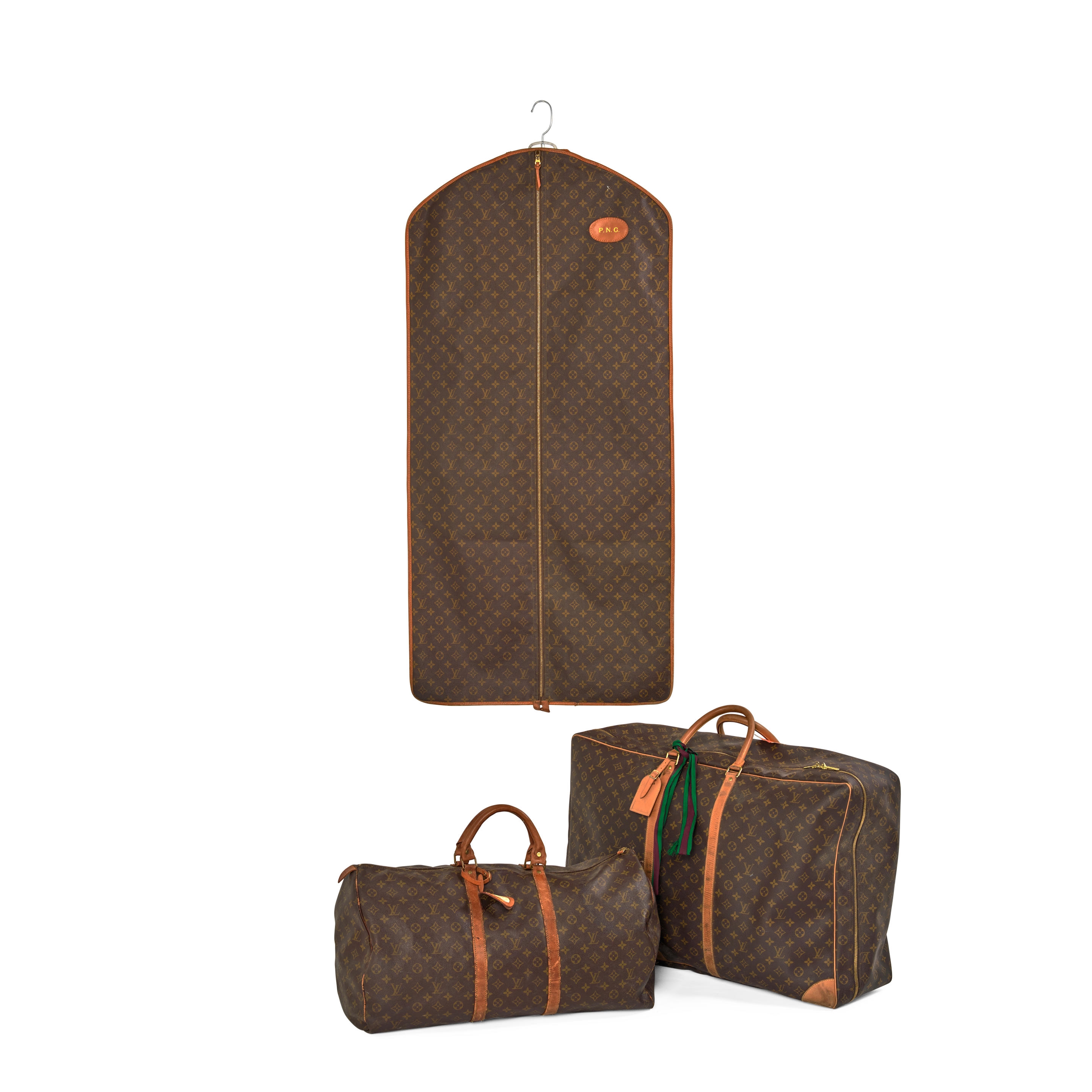 Sold at Auction: Louis Vuitton, Travel set comprinsing three